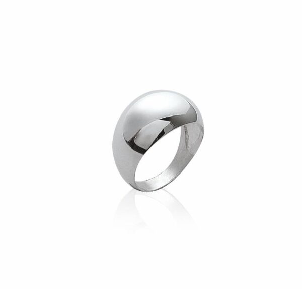 bague bombée petit modèle argent
