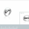 bague bombée petit modèle argent femme