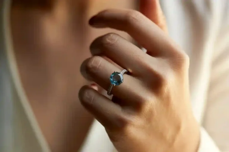 bague aigue-marine